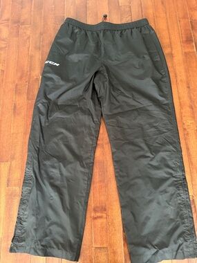 CCM Black Windbreaker Track Pants NWOT